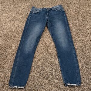 Flying Monkey Platinum Dark Blue Skinny Jeans 27 Waist